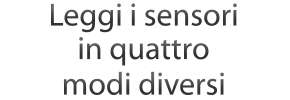 Leggi i sensori in quattro modi diversi