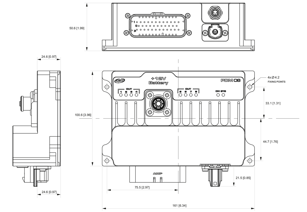 AiM PDM (Power Distribution Module) 32 & 8 Channels 4