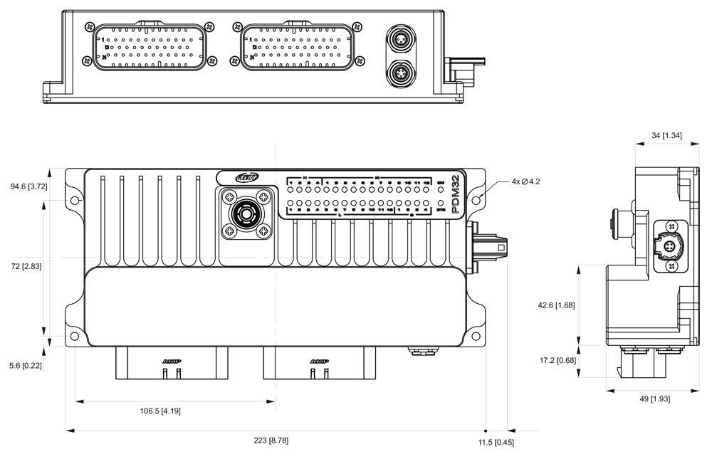 AiM PDM (Power Distribution Module) 32 & 8 Channels 3